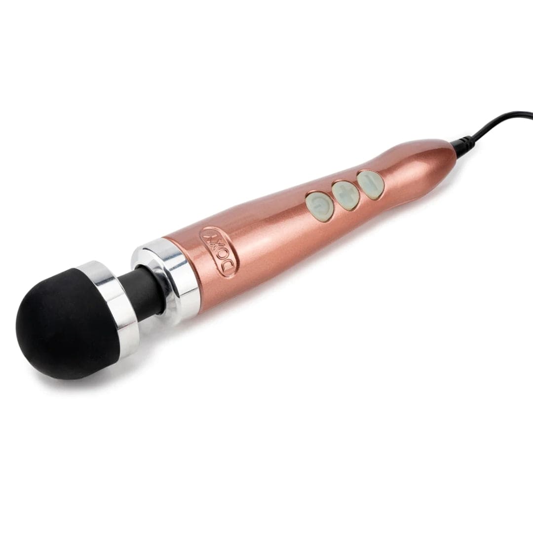 Doxy DOXY DIE CAST 3 ROSE GOLD - POWERFUL & COMPACT MAINS POWERED WAND - ATTACHMENT COMPATIBLE
