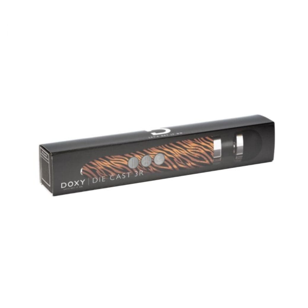 Doxy DOXY DIE CAST 3 TIGER RECHARGEABLE - IDEAL COMPACT TRAVEL WAND - WOMAN'S BEST FRIEND - ATTACHMENT COMPATIBLE