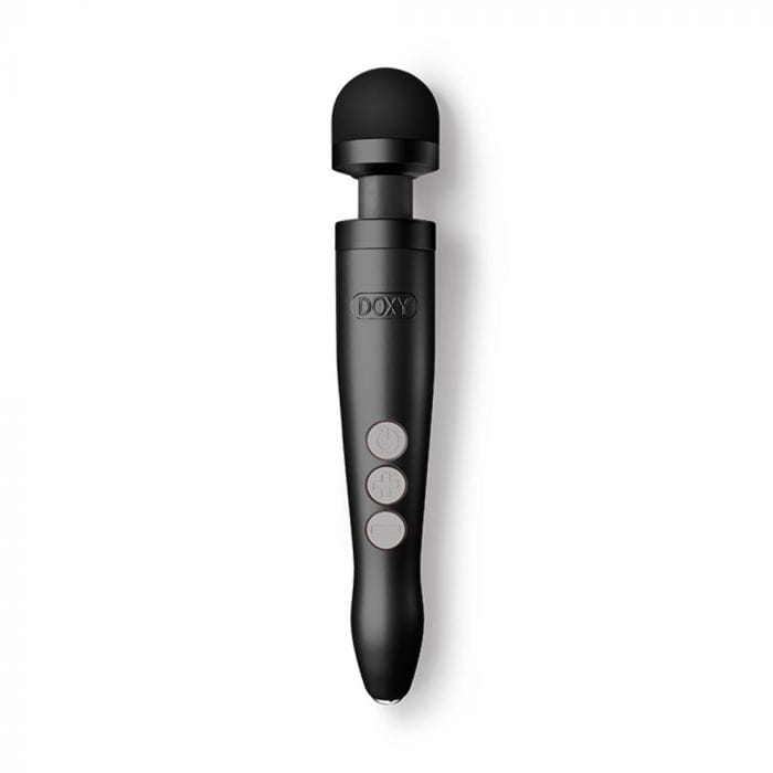 Doxy Doxy Massage Wand Black DOXY DIE CAST 3 RECHARGEABLE - IDEAL COMPACT TRAVEL WAND - WOMEN'S BEST FRIEND - ATTACHMENT COMPATIBLE