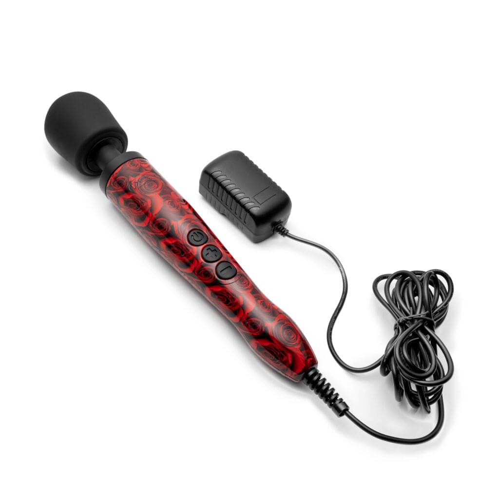 Doxy DOXY ORIGINAL ROSE - POWERFUL PLUG-IN MULTI SPEED WAND MASSAGER