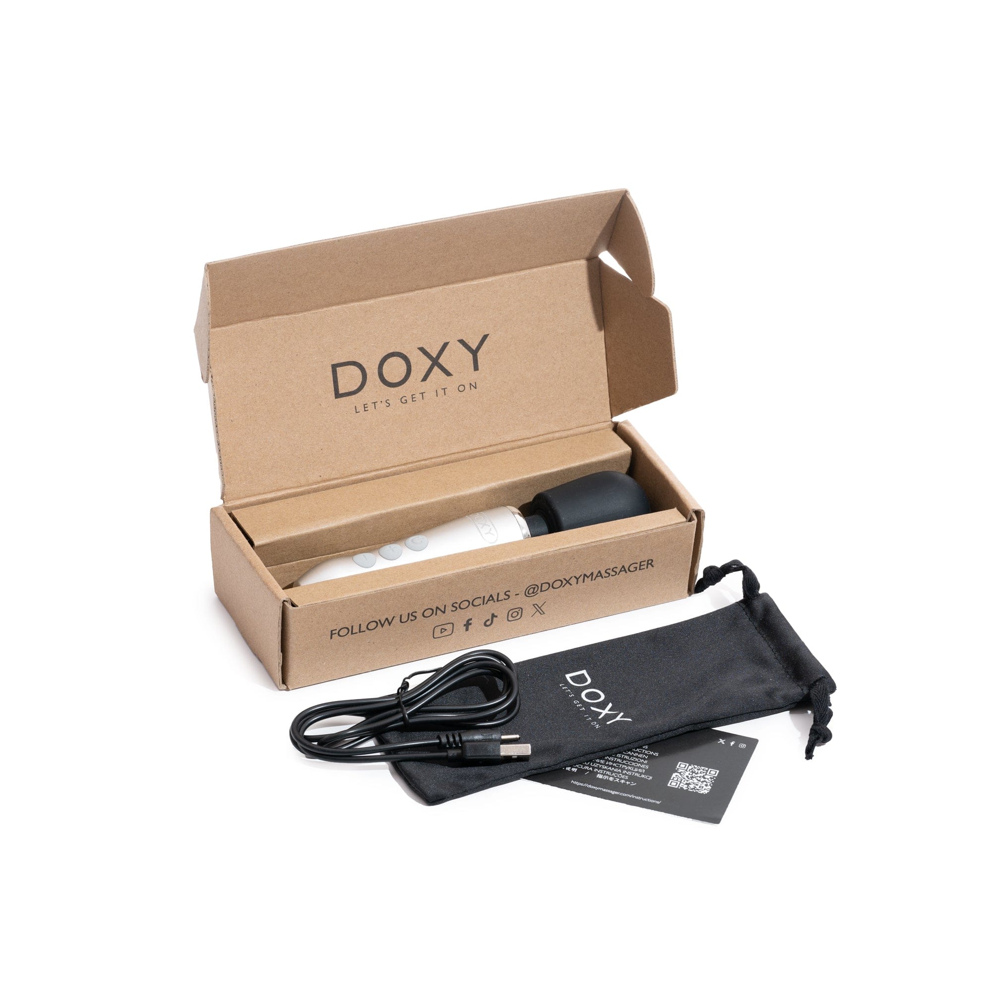 Doxy Go - Die Cast Mini & Mighty Massage Wand | Perfect Travel Companion Doxy - For Me To Love