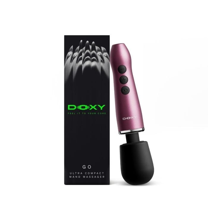 Doxy Go - Small and Powerful Travel Massage Wand | Pink Doxy - For Me To Love