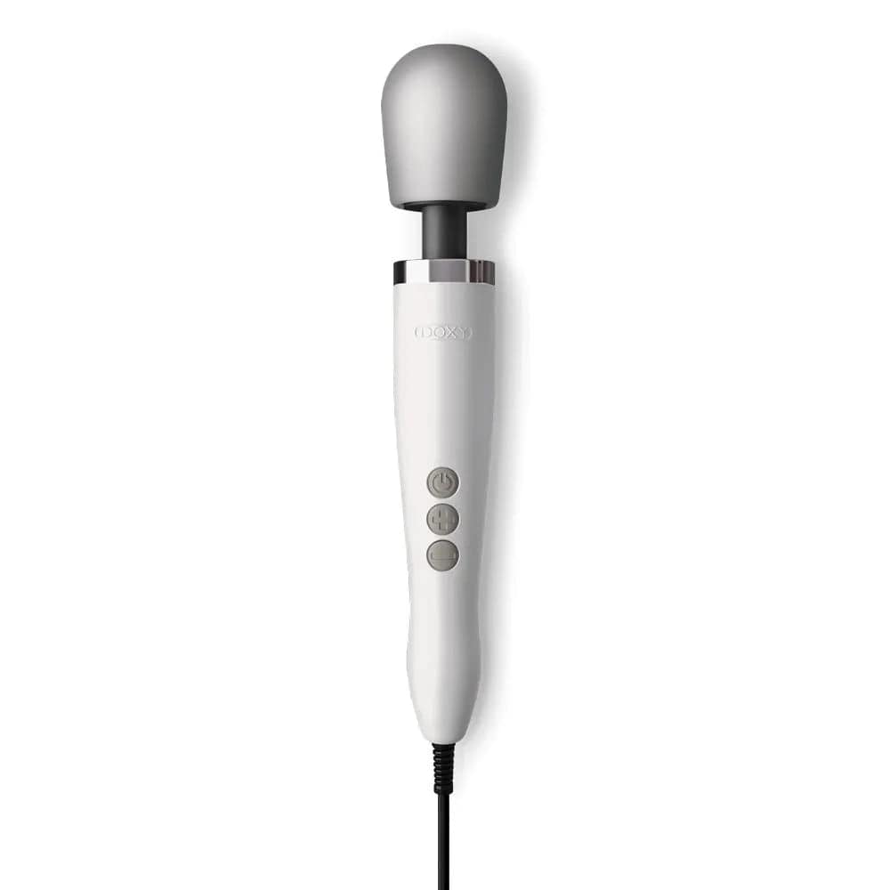 DOXY ORIGINAL - POWERFUL PLUG-IN MULTI SPEED WAND MASSAGER White Doxy - For Me To Love