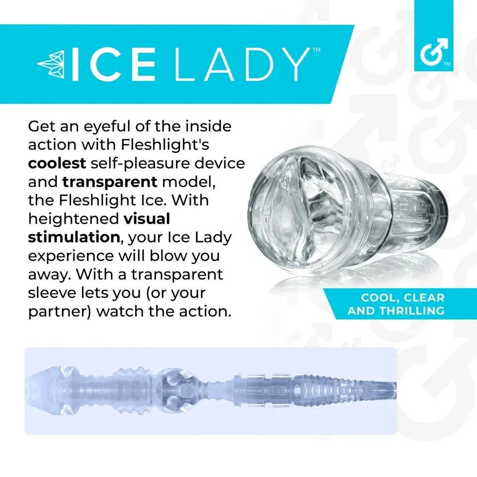 Fleshlight - Ice Lady Crystal | Male Masturbator Fleshlight - For Me To Love