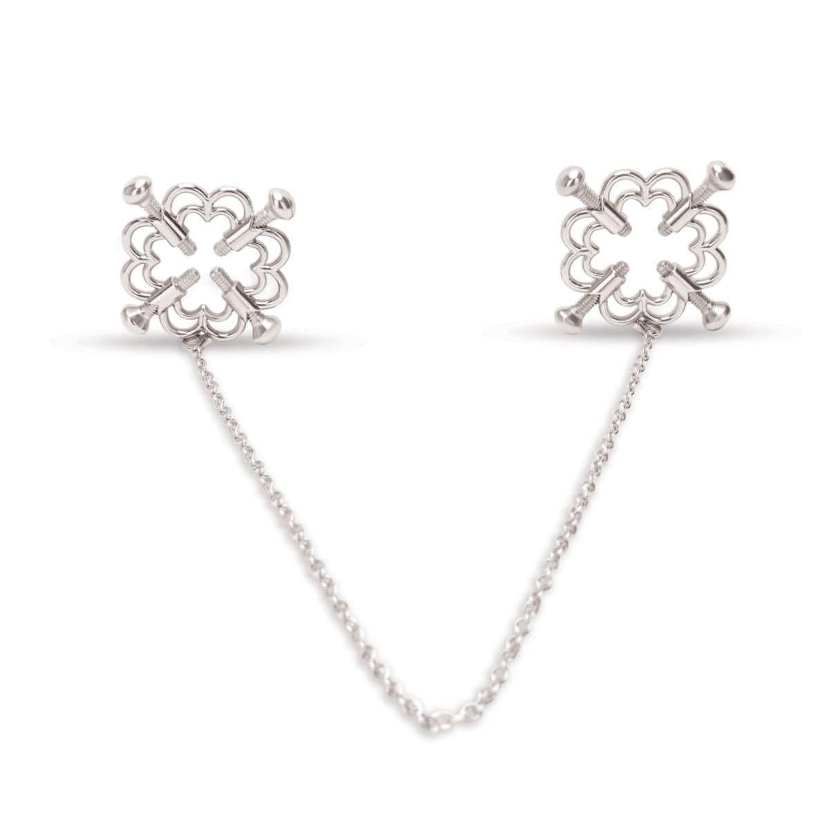 Flower Design Nipple Clamp and Chain Me You Us - For Me To Love
