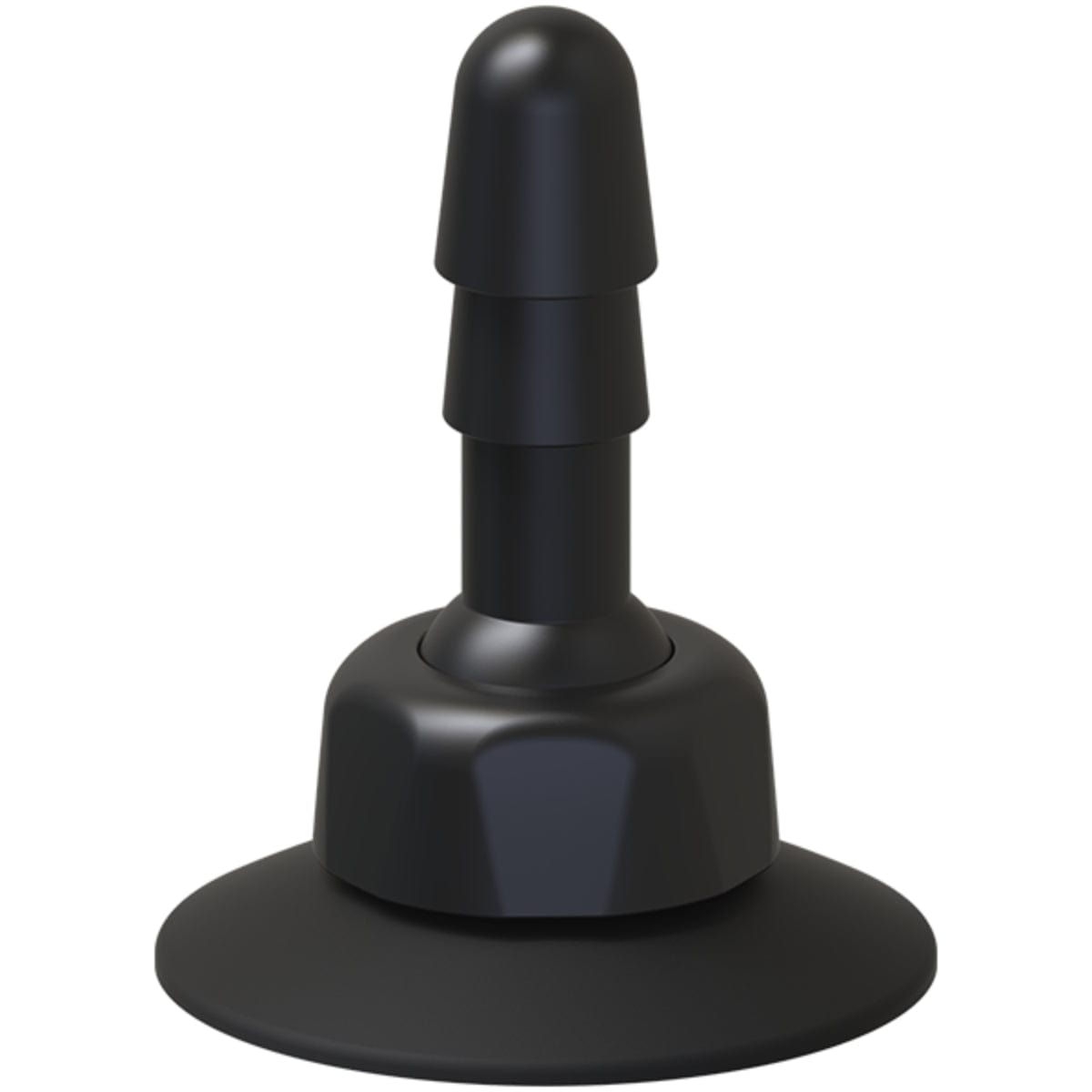 For Me To Love Doc Johnson Vac-U-Lock Deluxe 360 Degrees Swivel Suction Cup Plug Black