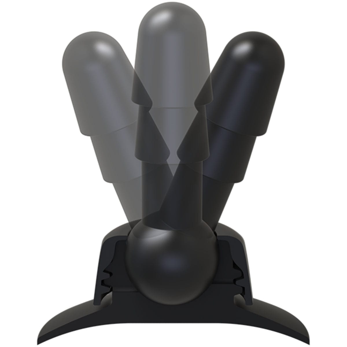 For Me To Love Doc Johnson Vac-U-Lock Deluxe 360 Degrees Swivel Suction Cup Plug Black