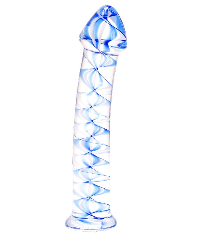 For Me To Love Me You Us Spiraled Ice Glass Gspot Teaser Dildo