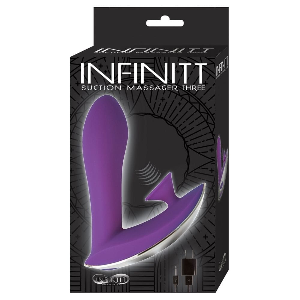 For Me To Love Nasstoys Infinitt Suction Massager Three Purple 4.5 inch