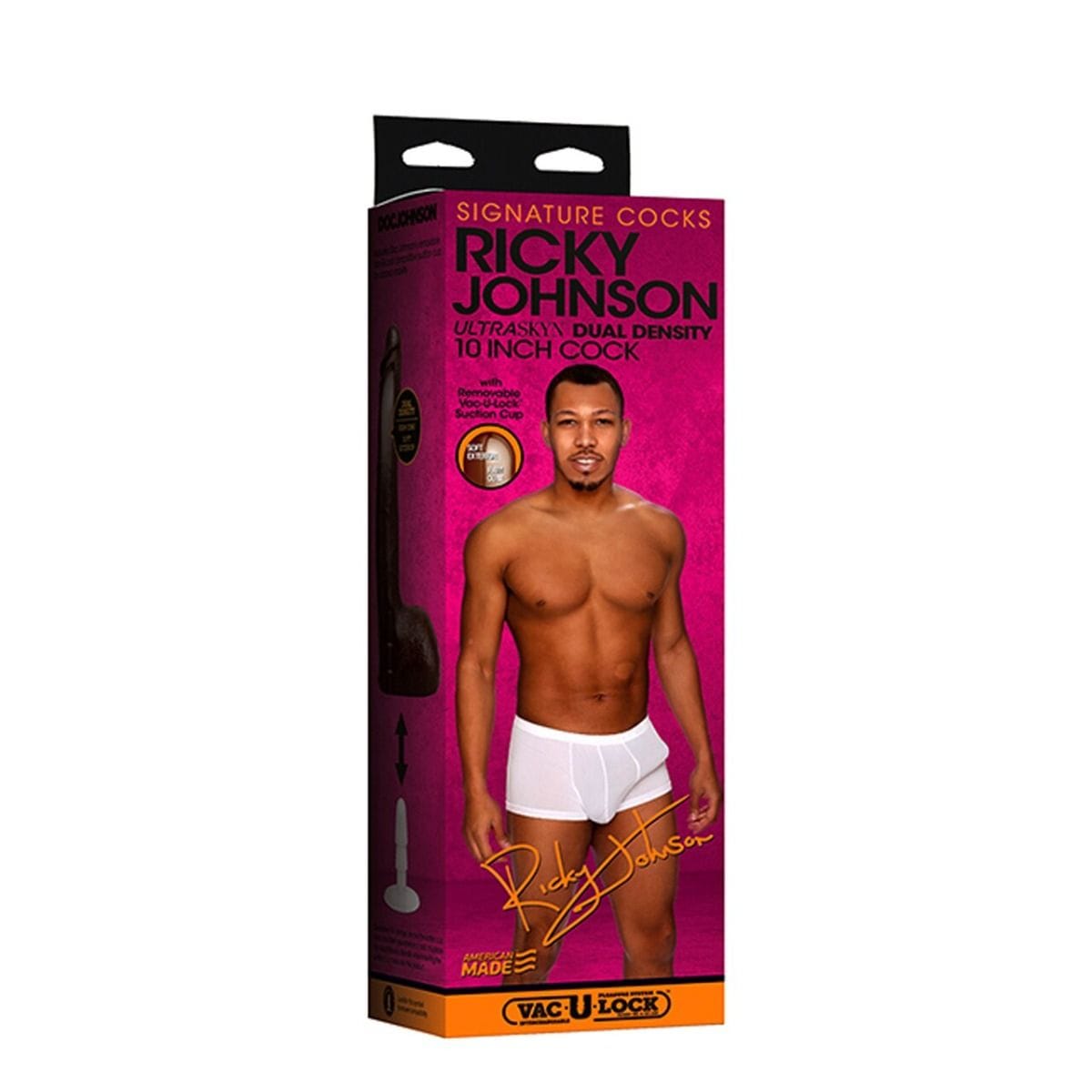 For Me To Love Ricky Johnson 10 inch Ultraskyn cock with removable Vac-U-Lock suction cup