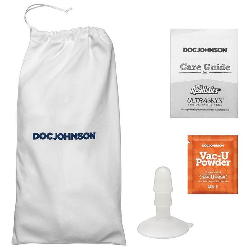 For Me To Love Signature Cocks Chad White with Removable Vac-U-Lock suction cup Vanilla 8.5 inch