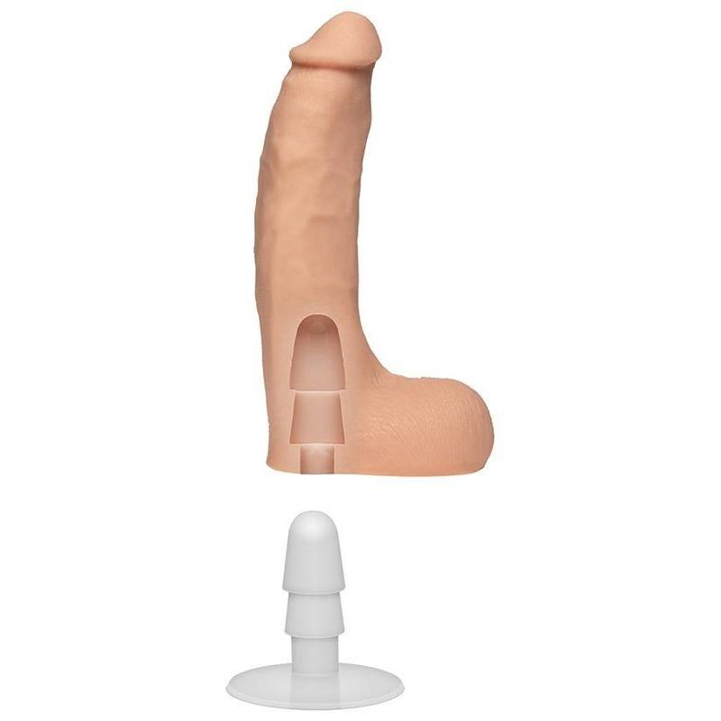 For Me To Love Signature Cocks Chad White with Removable Vac-U-Lock suction cup Vanilla 8.5 inch