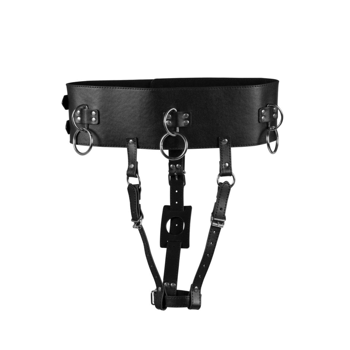 Forced Orgasm Belt with Wand Vibrator Holder | Black Ouch Xtreme - For Me To Love