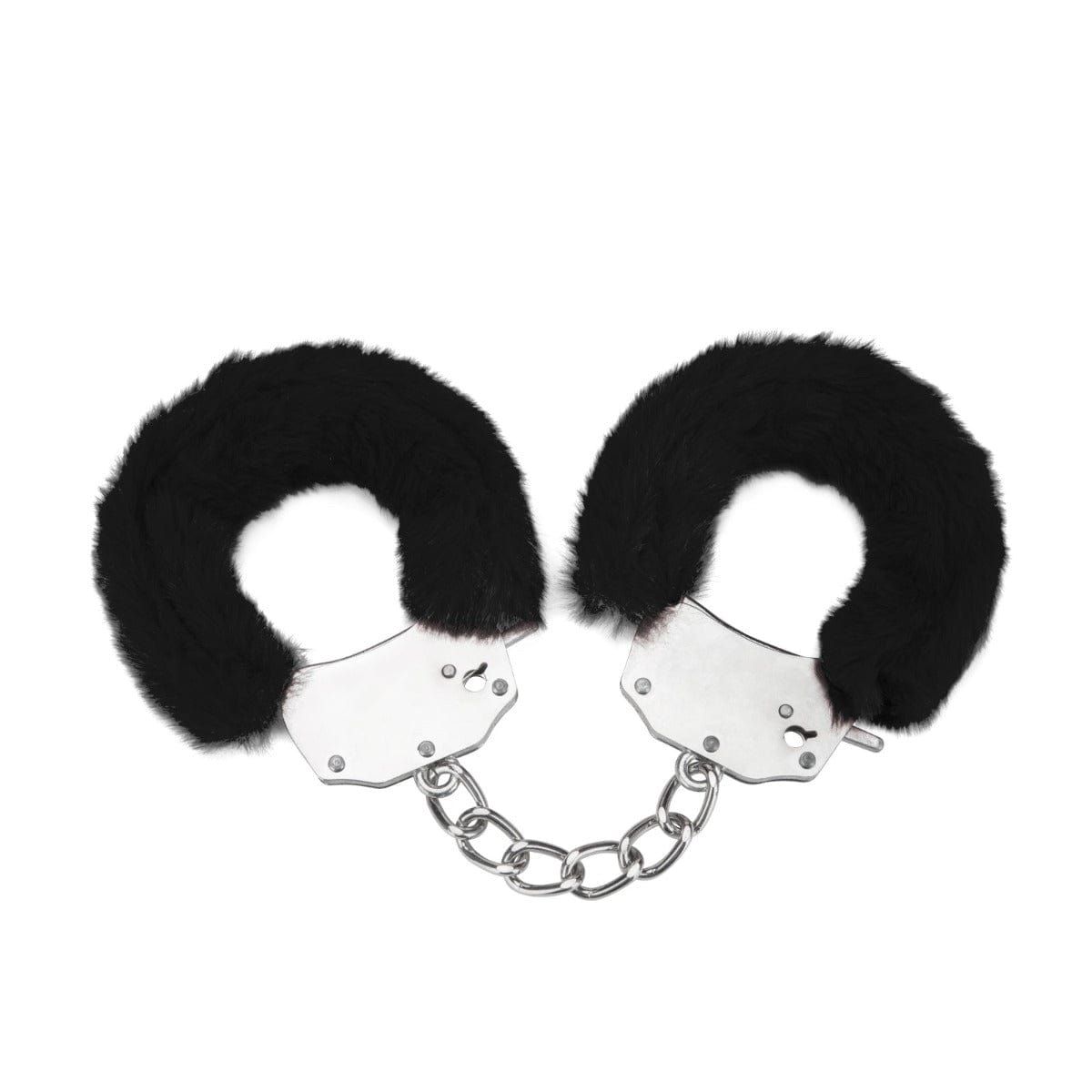 Furry Handcuffs Choice of Black-Red-Purple Black Me You Us - For Me To Love