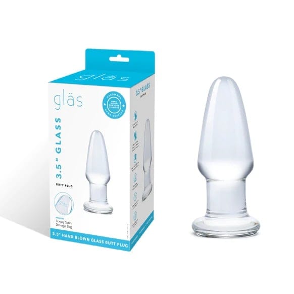 Glas - Clear Glass Butt Plug | 3.5 inches Glas - For Me To Love