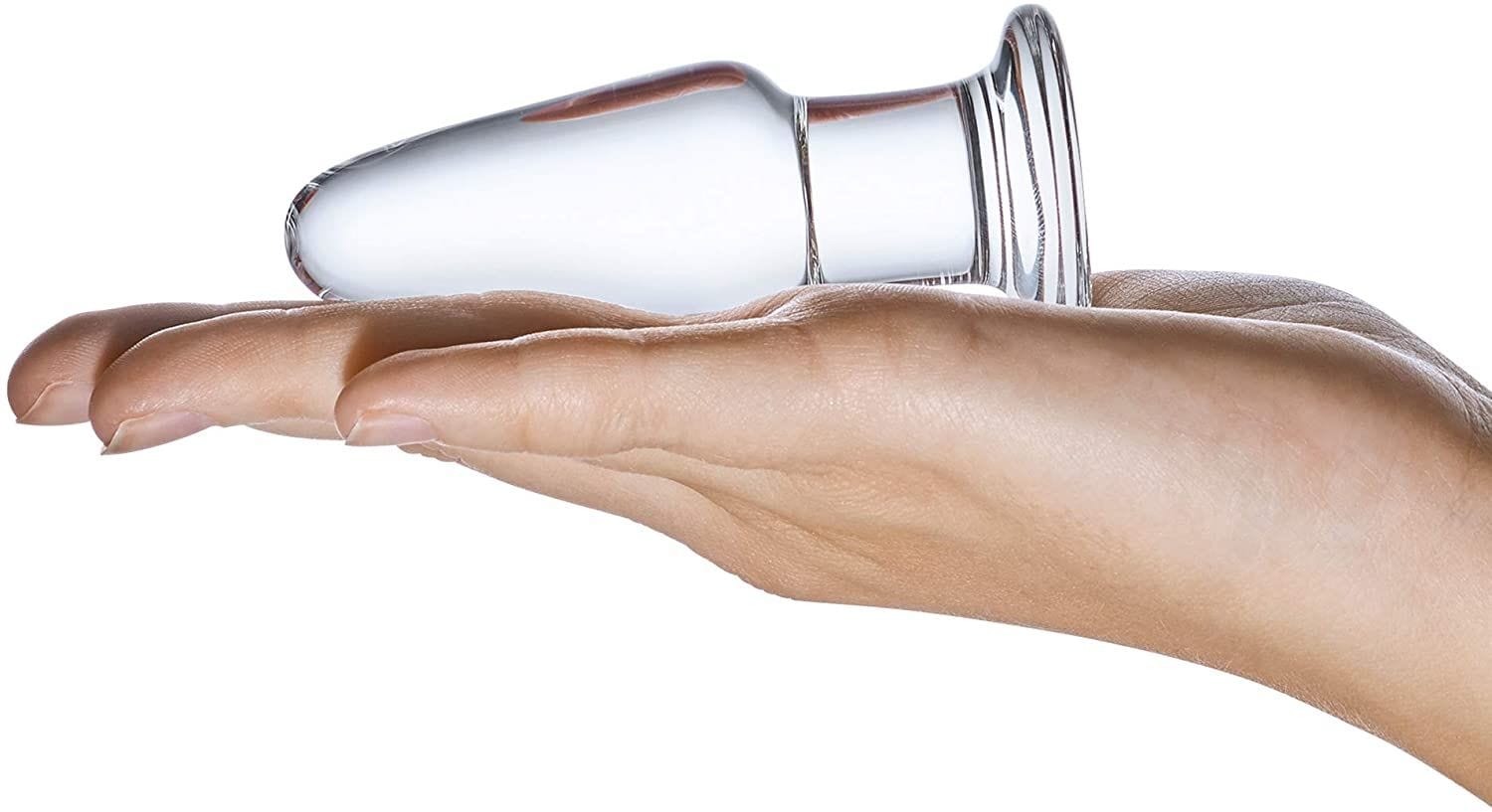 Glas - Clear Glass Butt Plug | 3.5 inches Glas - For Me To Love