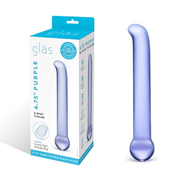 Glas G-Spot Tickler Purple 6.75 inches Glas - For Me To Love
