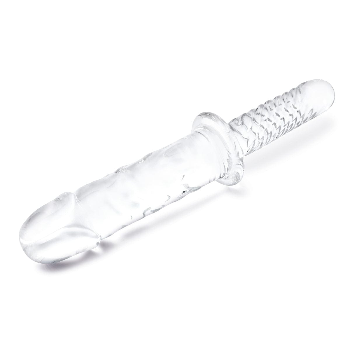Glas - Girthy Glass Double Ended Dildo With Handle Grip | 11 inches Glas - For Me To Love