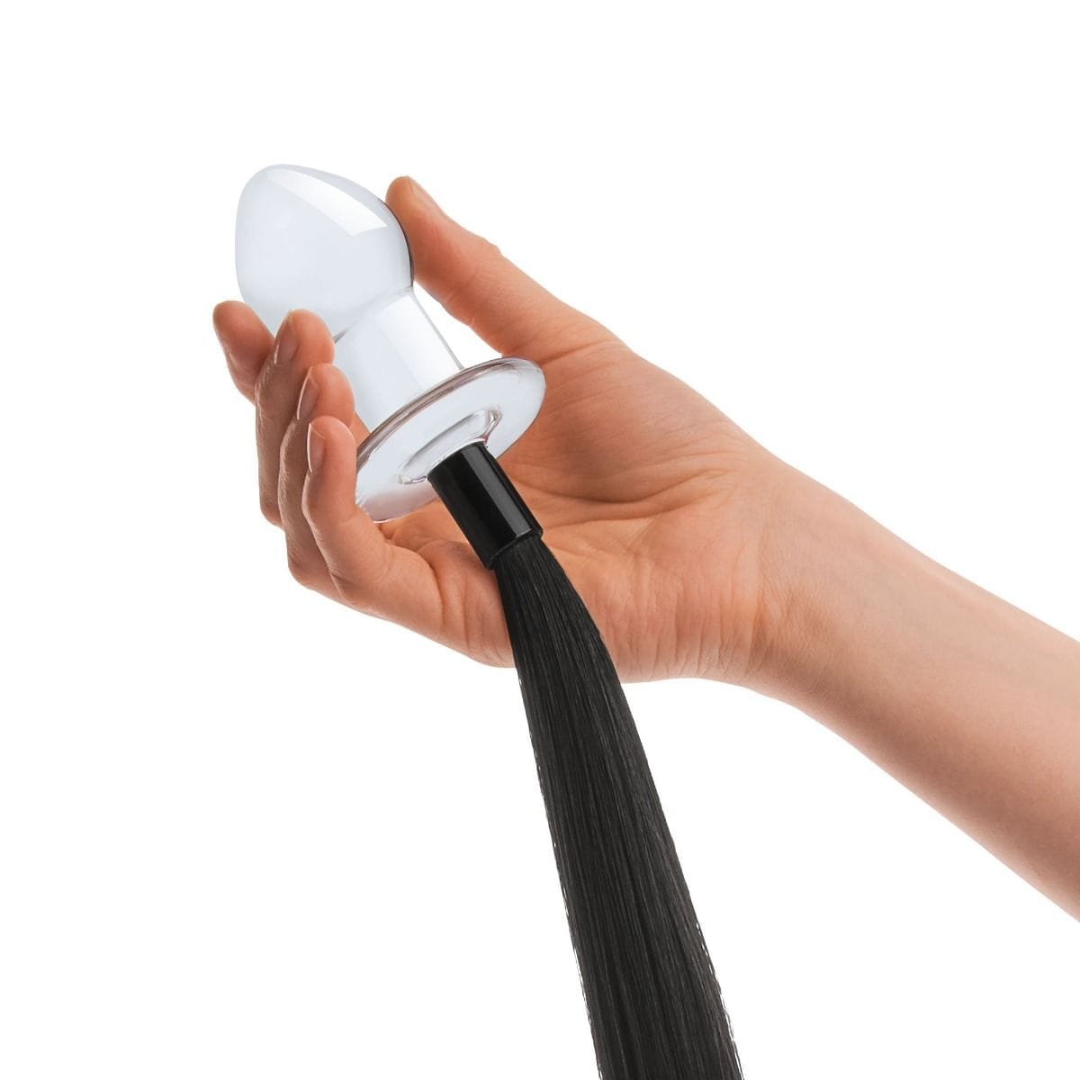 Glas Horse Tail Glass Butt Plug (3")