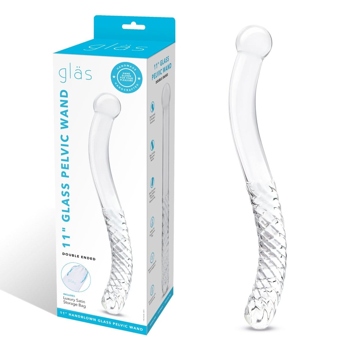 Glas - Pelvic Wand Double Ended Dildo | 11 inches Glas - For Me To Love