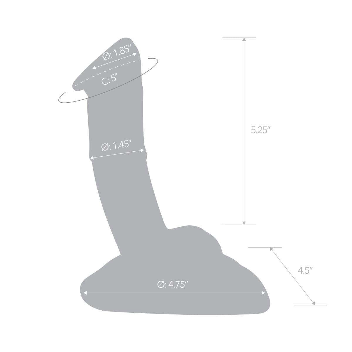 Glas - Rideable Standing Glass Cock With Stability Base | 7.5 inches Glas - For Me To Love