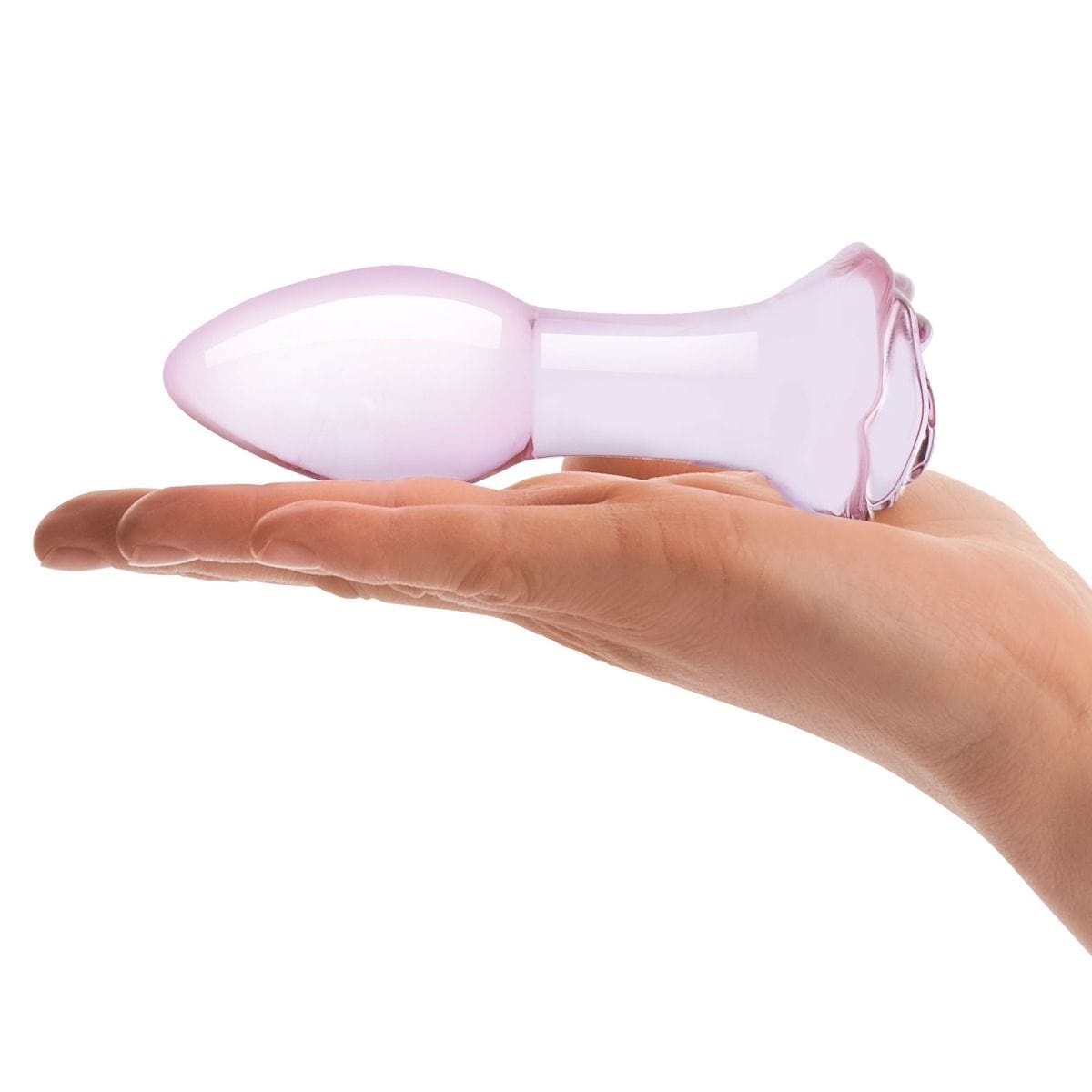 Glas - Rosebud Glass Butt Plug | 5 inches Glas - For Me To Love
