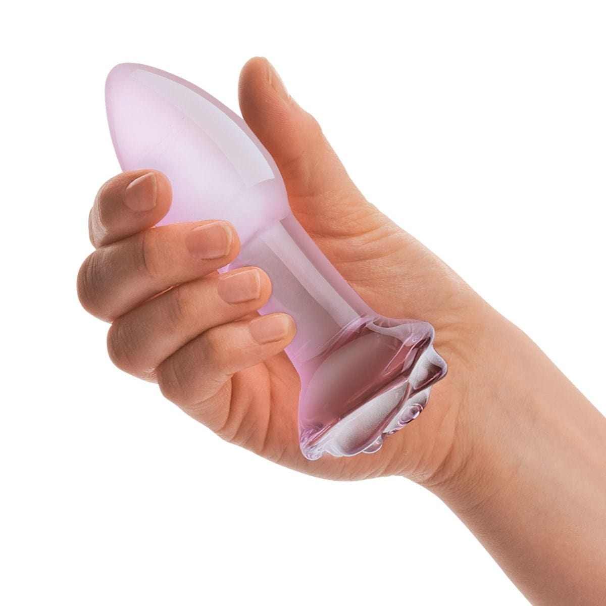Glas - Rosebud Glass Butt Plug | 5 inches Glas - For Me To Love