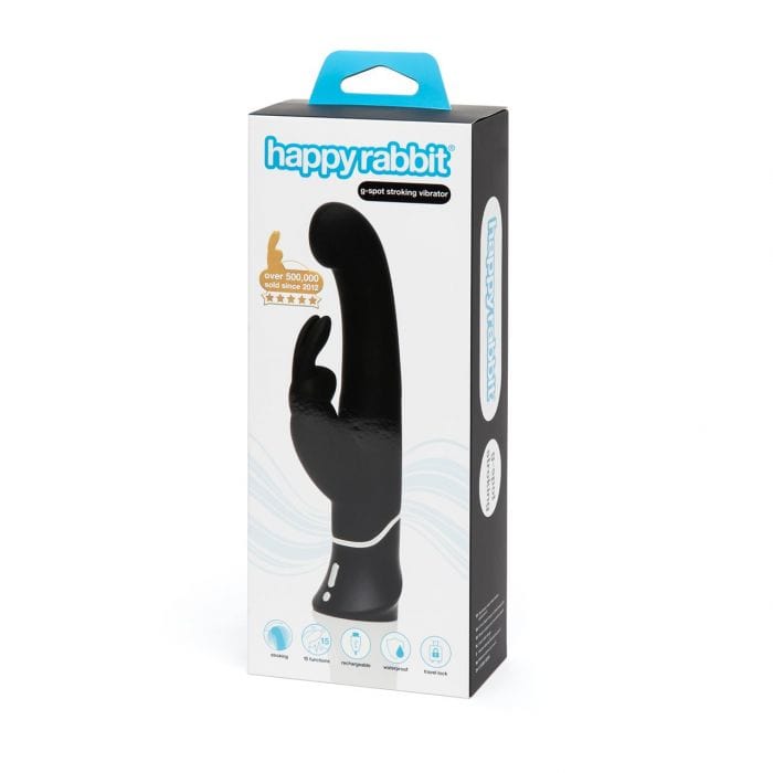 Happy Rabbit G-Spot Stroker Rabbit Vibrator Black Happy Rabbit - For Me To Love