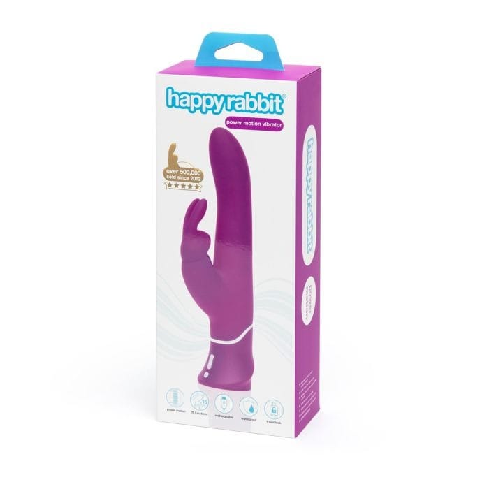 Happy Rabbit - Purple Curve Power Motion Rabbit Vibrator | USB Rechargeable Happy Rabbit - For Me To Love