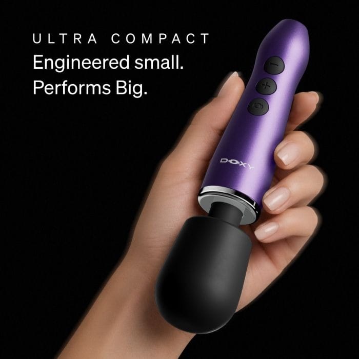 Doxy Go 2.0 - Small and Powerful Travel Massage Wand | Purple
