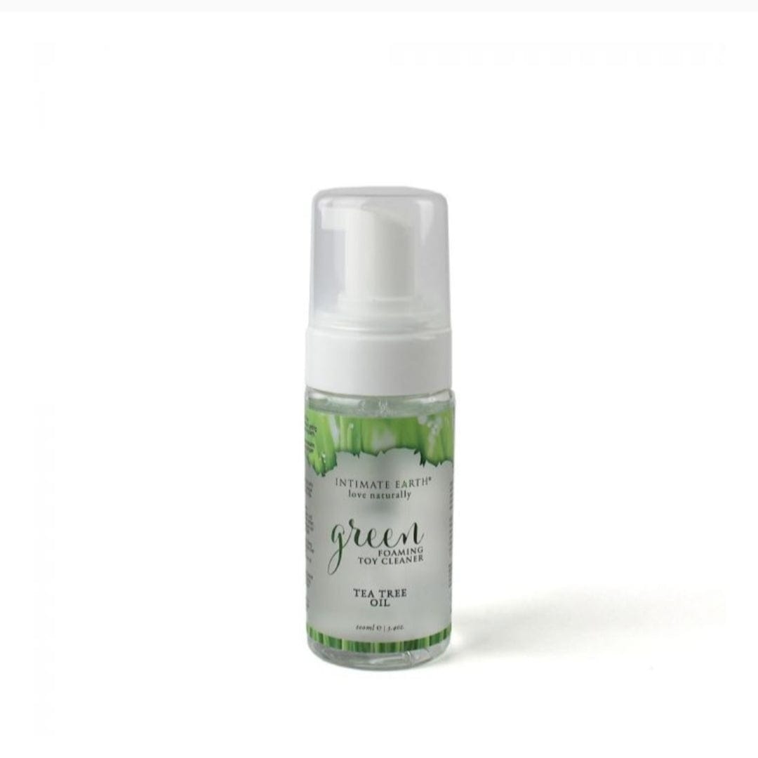 Intimate Earth INTIMATE EARTH GREEN TEA TREE OIL FOAMING TOY CLEANER 3.4OZ (100ml)