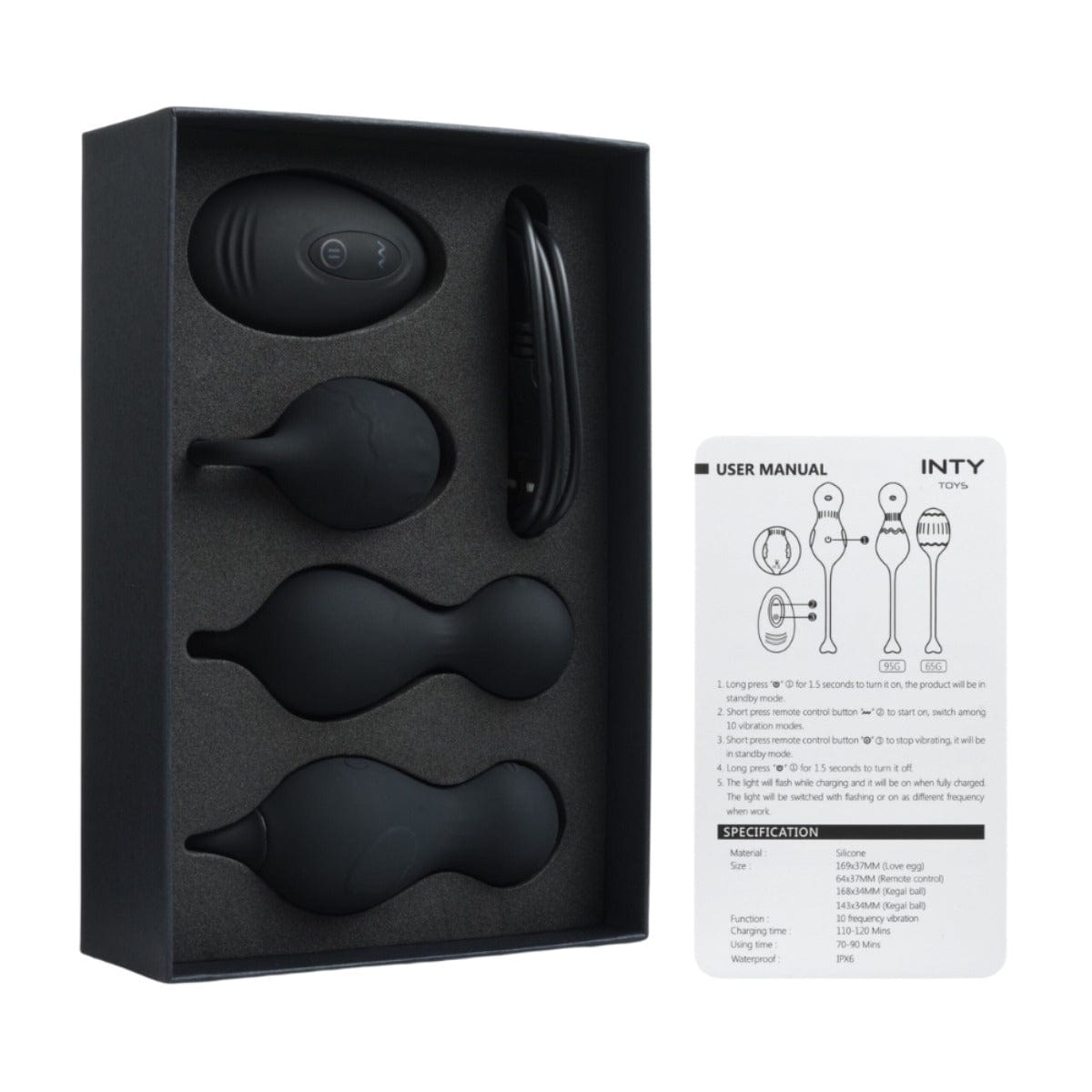 INTY Toys - Blaze Remote Controlled Vibrating Kegel Ball Set | Pelvic Floor Training INTY - For Me To Love