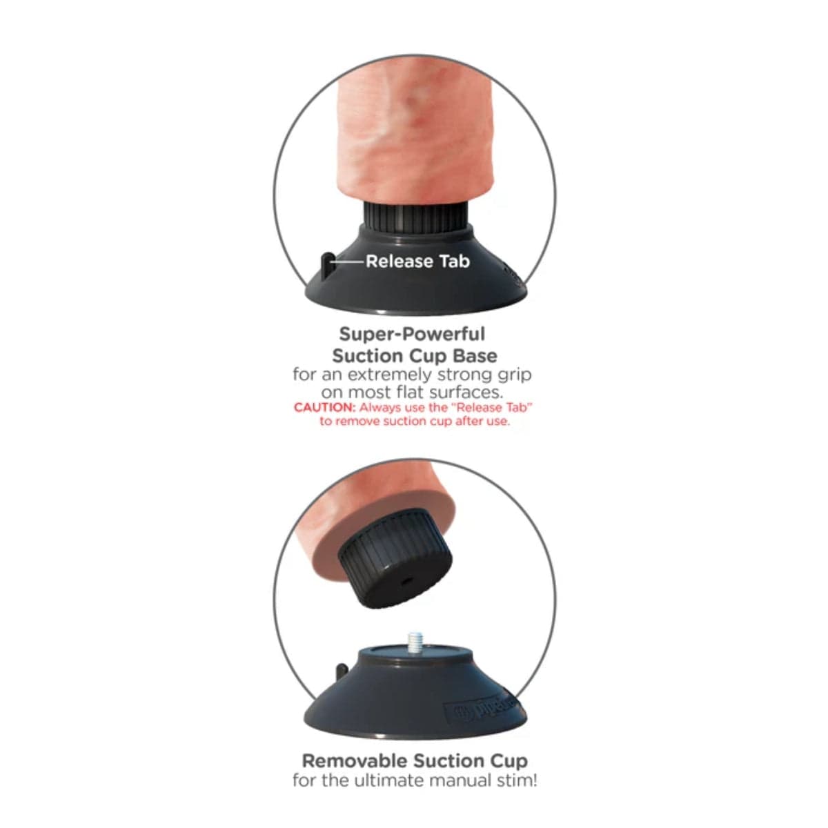 King Cock - 8 Inch Vibrating Cock with Suction Cup Base | Choice of Light or Tan King Cock - For Me To Love
