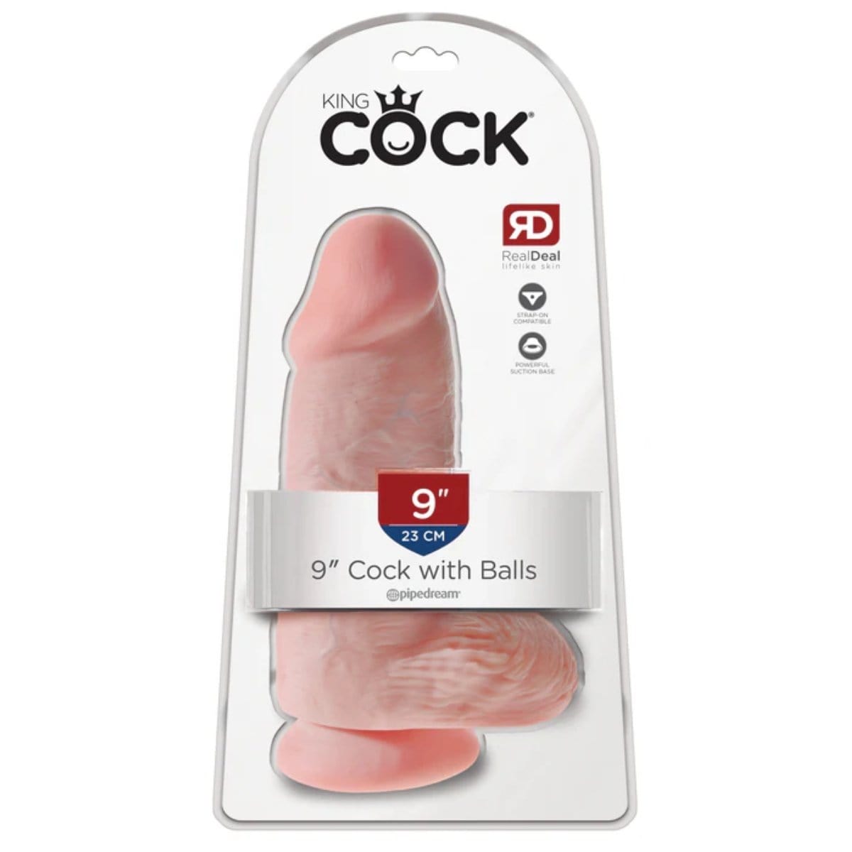 King Cock - Light Chubby Suction Cup Dildo | 9 inches King Cock - For Me To Love