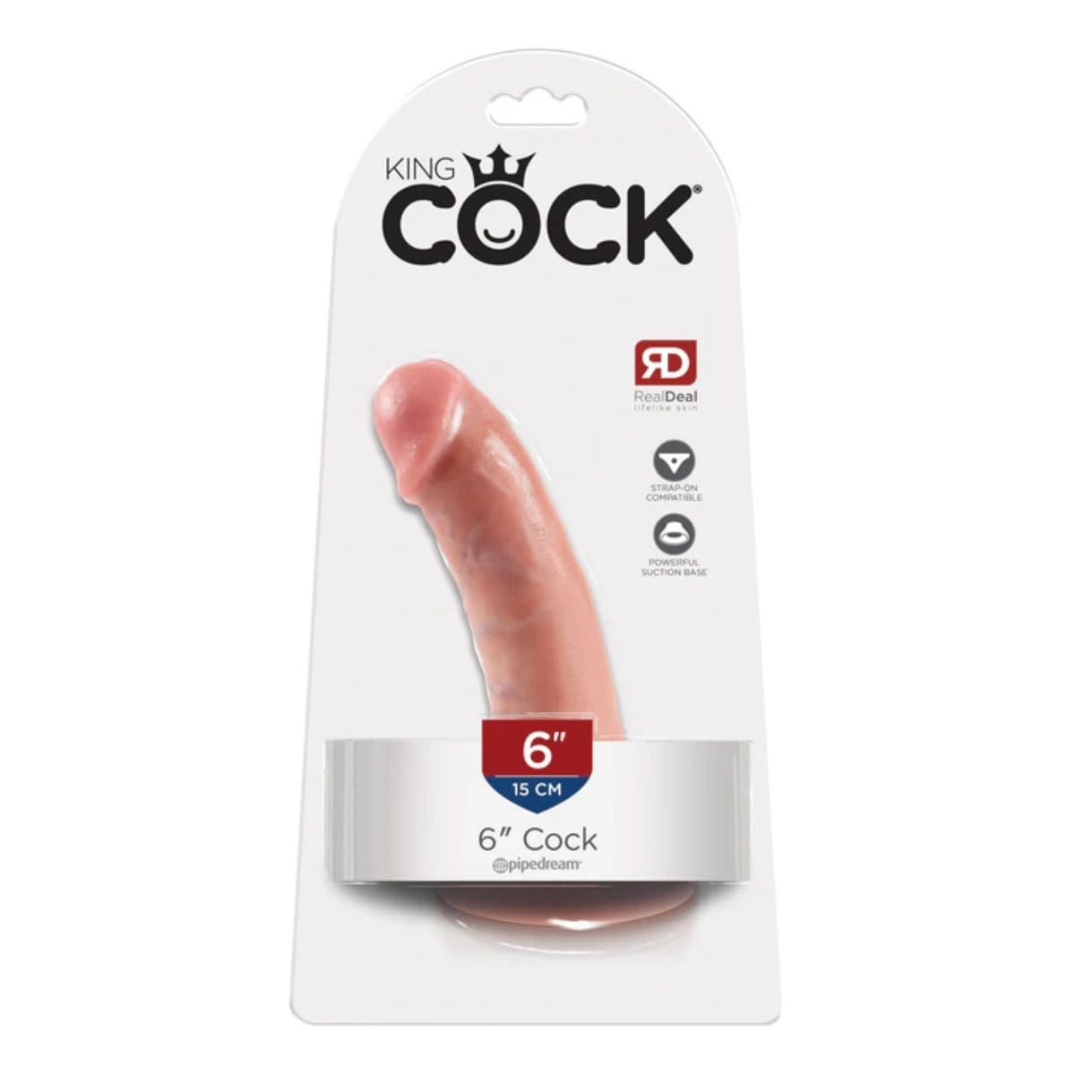 King Cock - Realistic Suction Cup dildo | 6 inches King Cock - For Me To Love