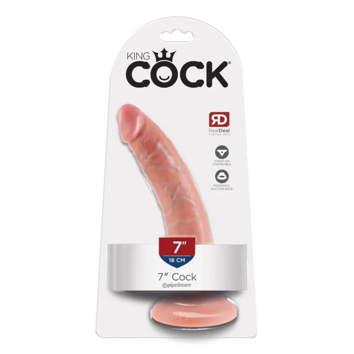 King Cock - Realistic Suction Cup dildo | 7 inches King Cock - For Me To Love