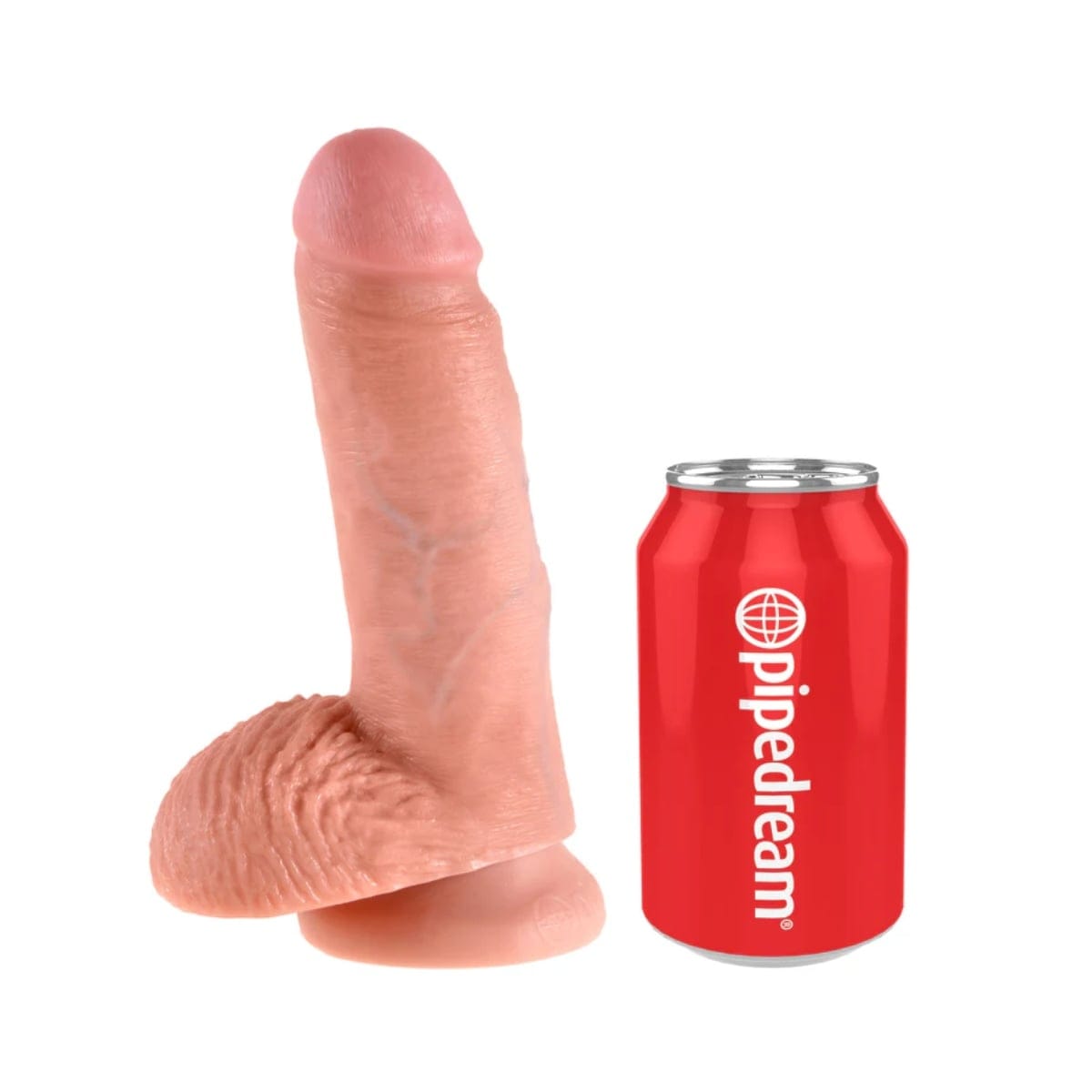 King Cock - Realistic Suction Cup Dildo with Balls | 7 inches King Cock - For Me To Love