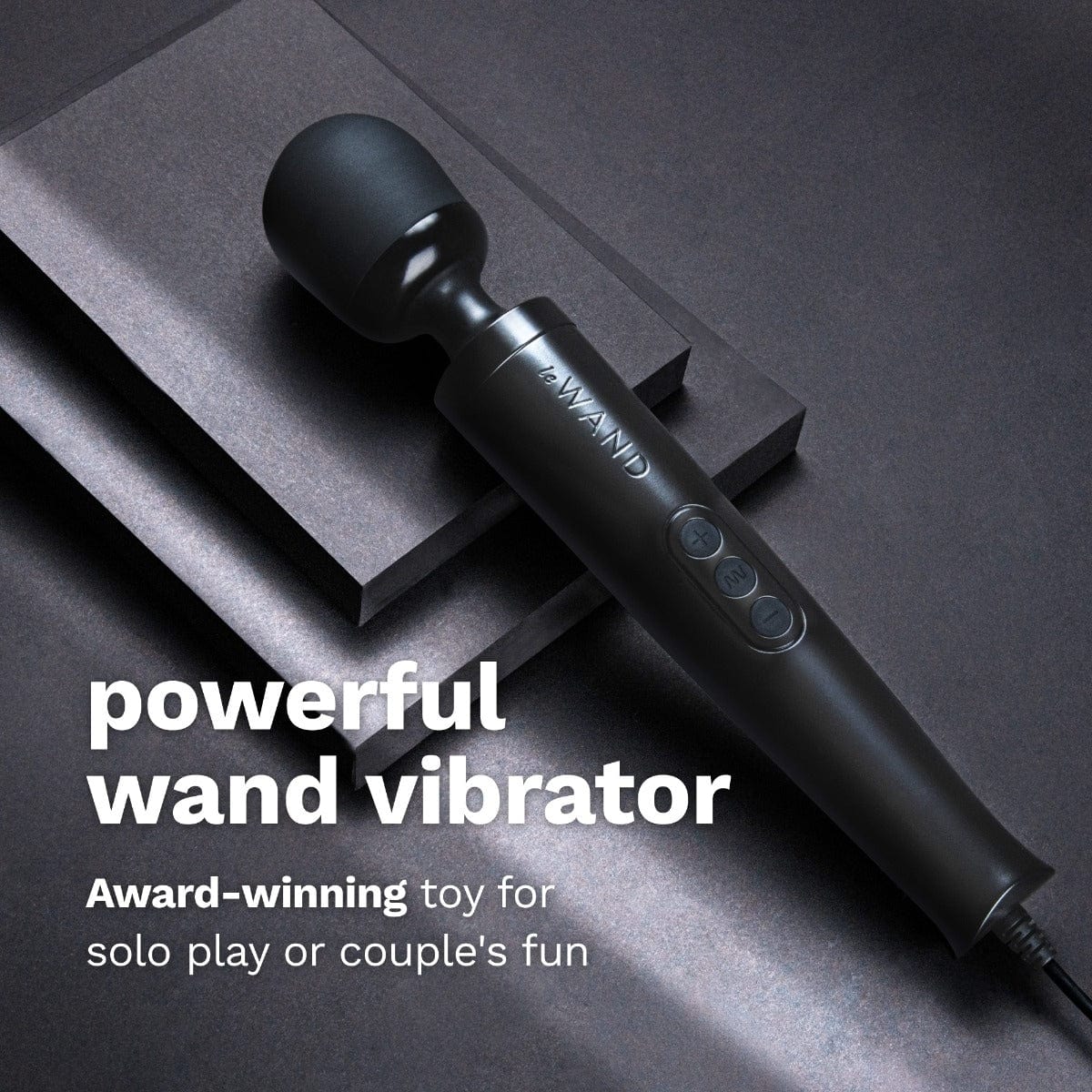 Le Wand - Diecast Plug-in Vibrating Massage Wand - BLACK Le Wand - For Me To Love