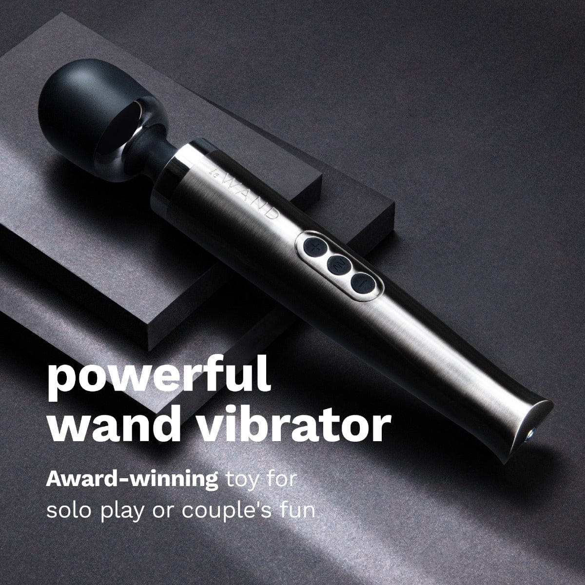 Le WAND - Diecast Rechargeable Vibrating Massage Wand - SILVER Le Wand - For Me To Love