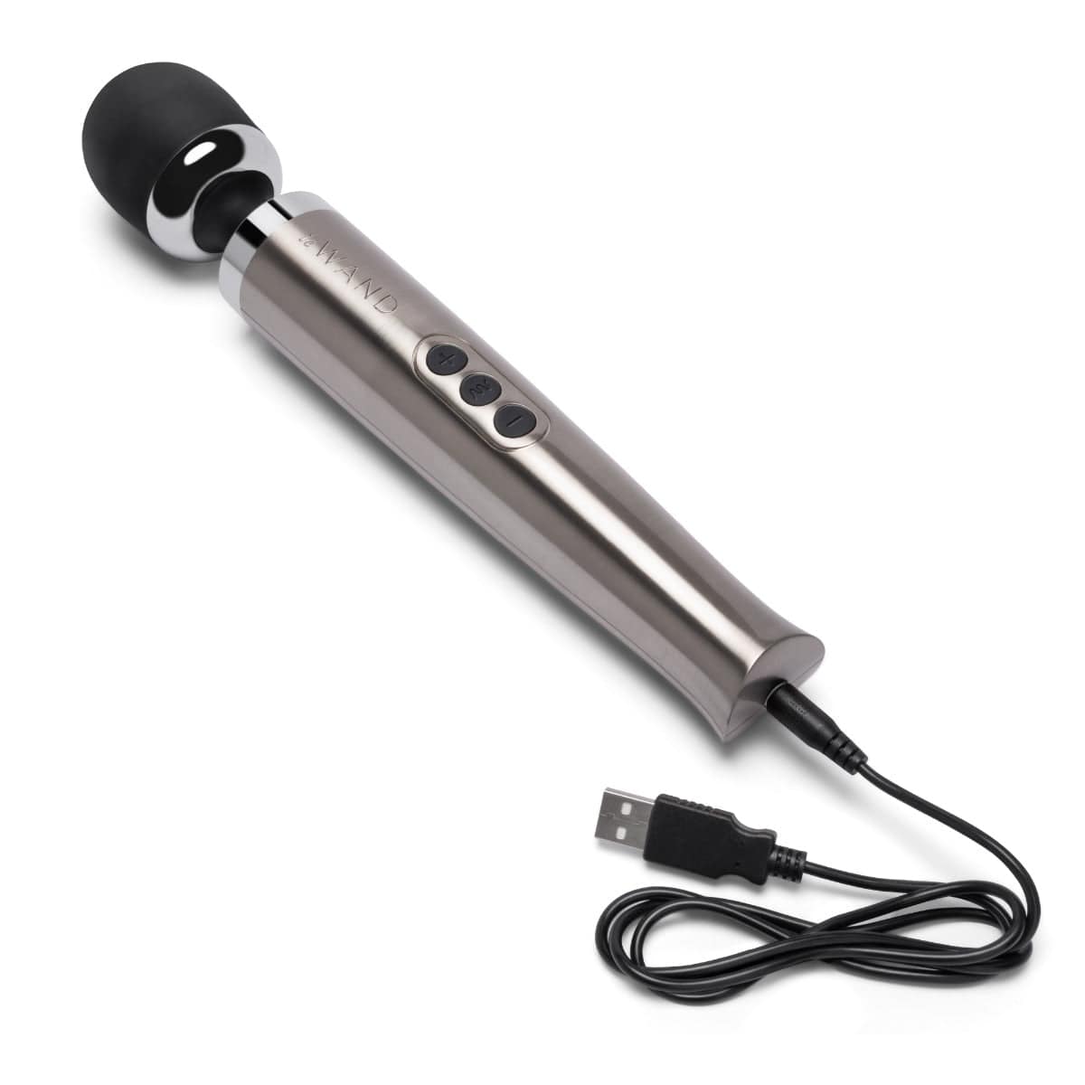Le WAND Diecast Rechargeable Vibrating Massager Wand - SILVER le wand - For Me To Love