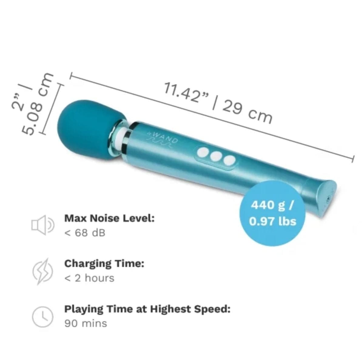 Le Wand - Dive Submersible Rechargeable Vibrating Massager Wand Le Wand - For Me To Love