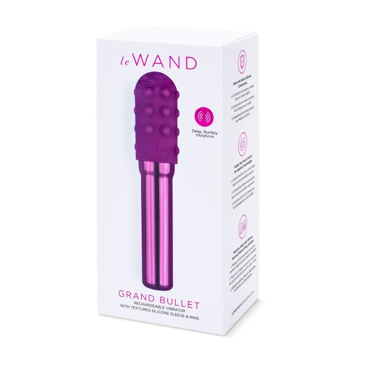 Le Wand - Grand Bullet Powerful Mini Massage Wand | USB Rechargeable le wand - For Me To Love