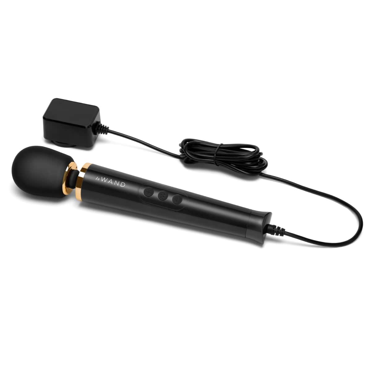 le wand Le Wand Powerful Petite Massage Wand Plug In Black/ Gold