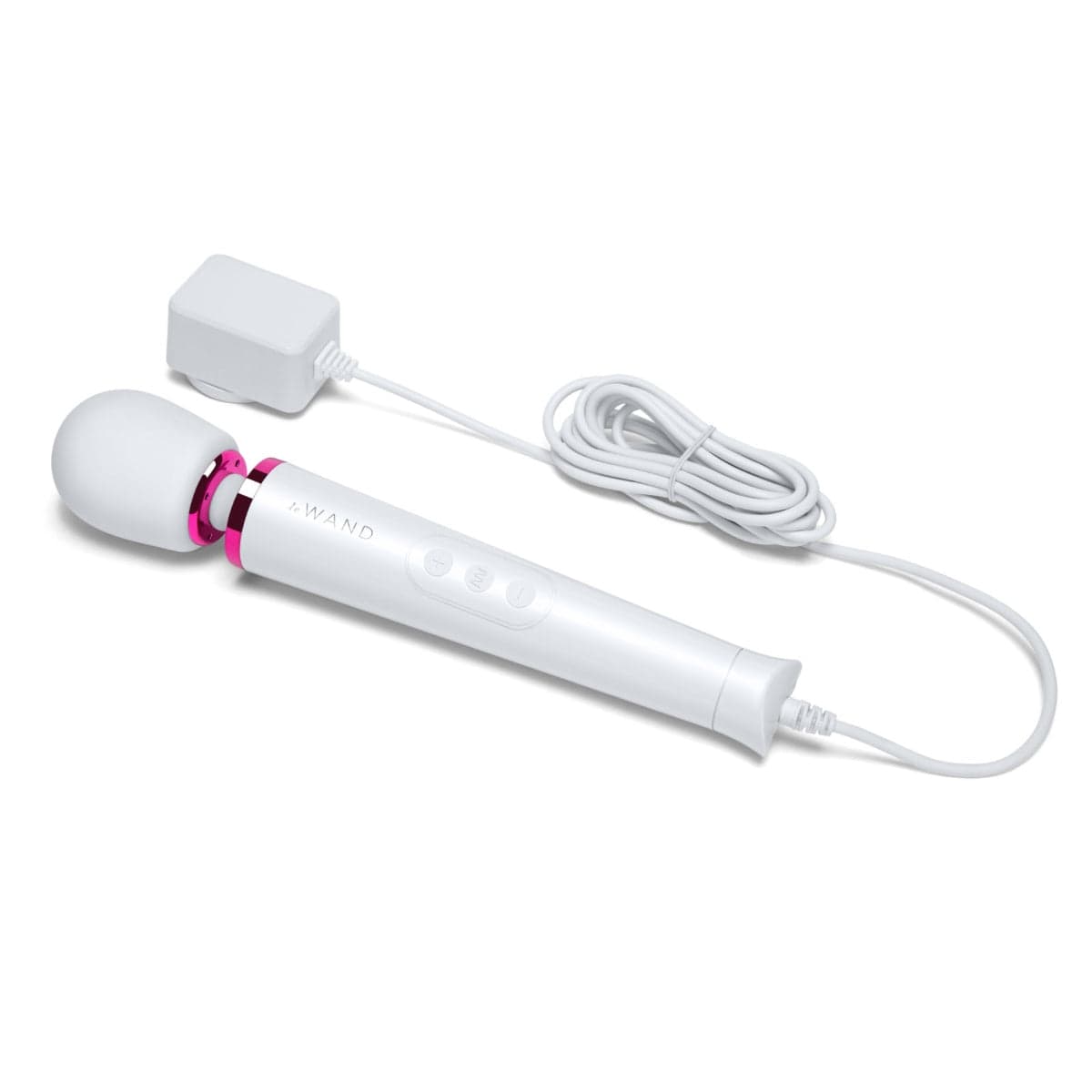 le wand Le Wand Powerful Petite Massage Wand Plug In - White/ Pink