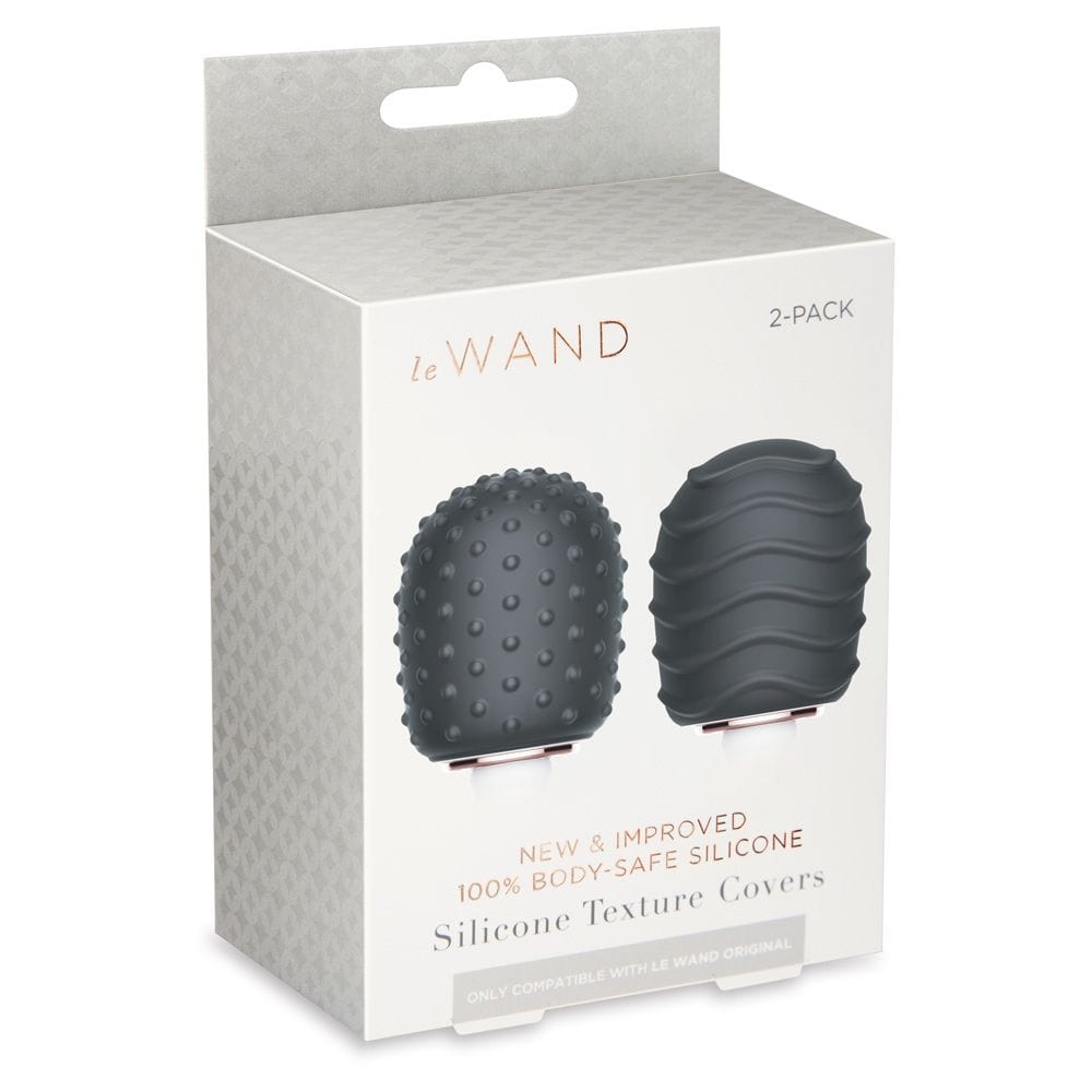 le wand Le Wand Silicone Texture Covers Black 2 Pack