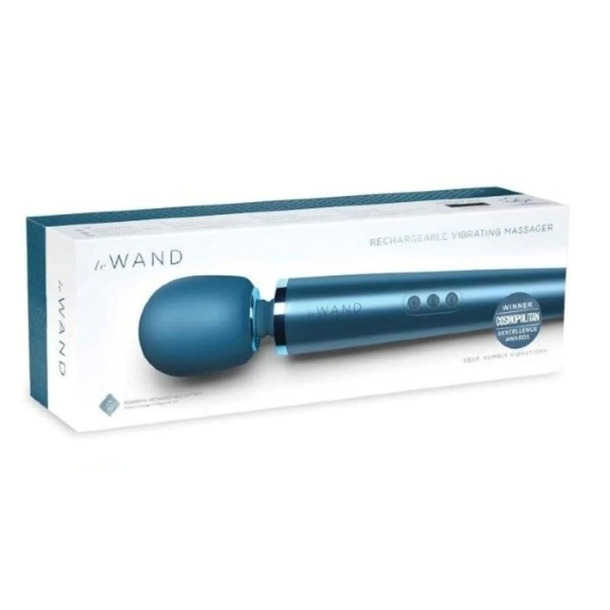Le Wand - Luxury Rechargeable Vibrating Massager Wand | Pacific Blue le wand - For Me To Love