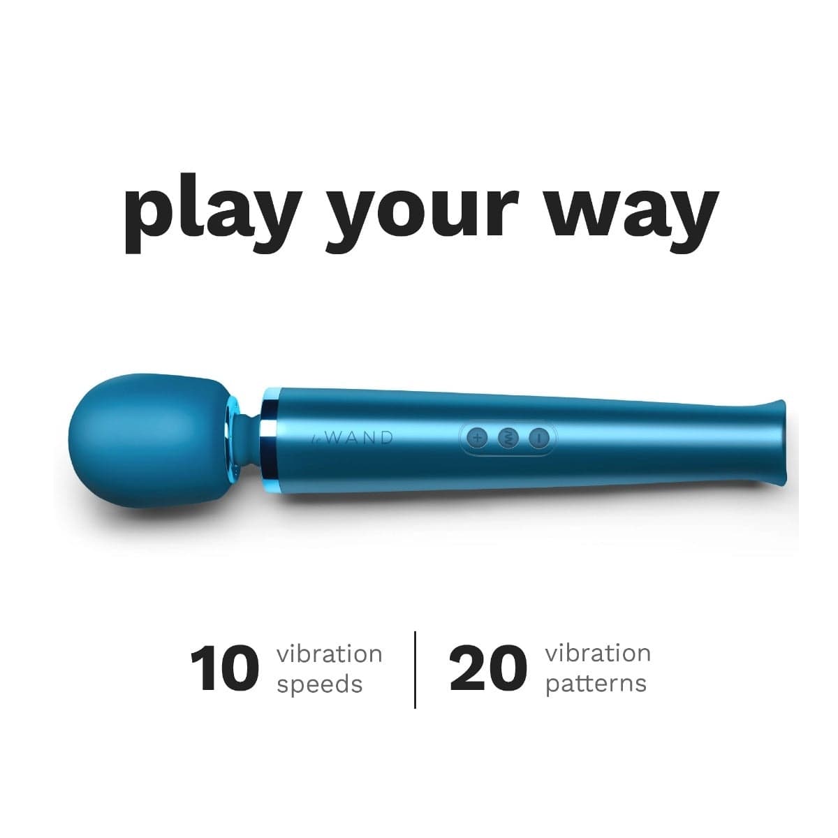 Le Wand - Luxury Rechargeable Vibrating Massager Wand | Pacific Blue Le Wand - For Me To Love