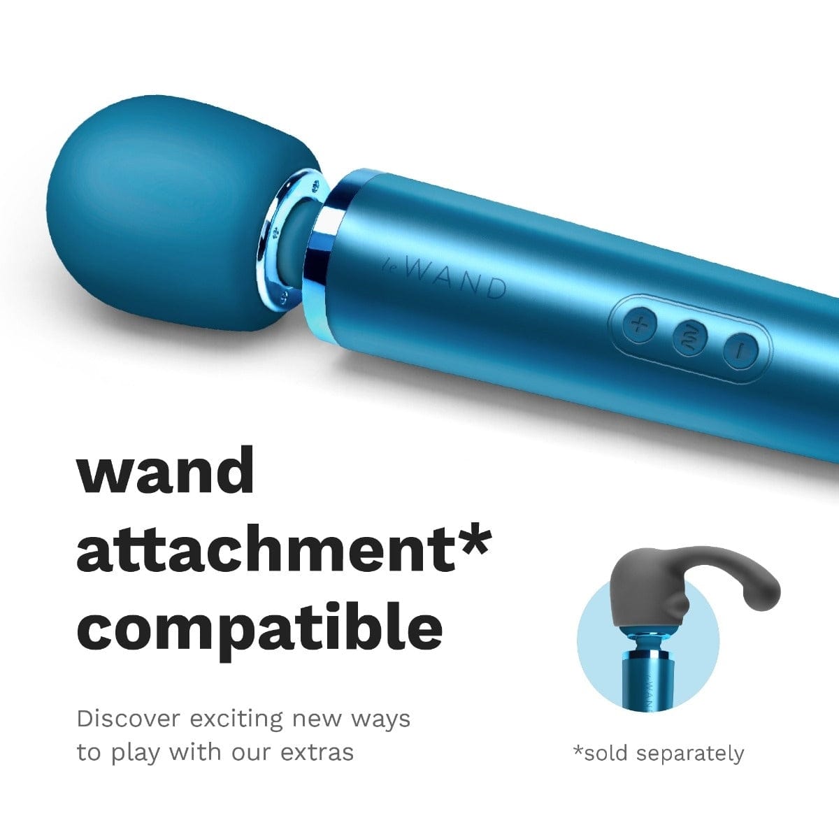 Le Wand - Luxury Rechargeable Vibrating Massager Wand | Pacific Blue Le Wand - For Me To Love