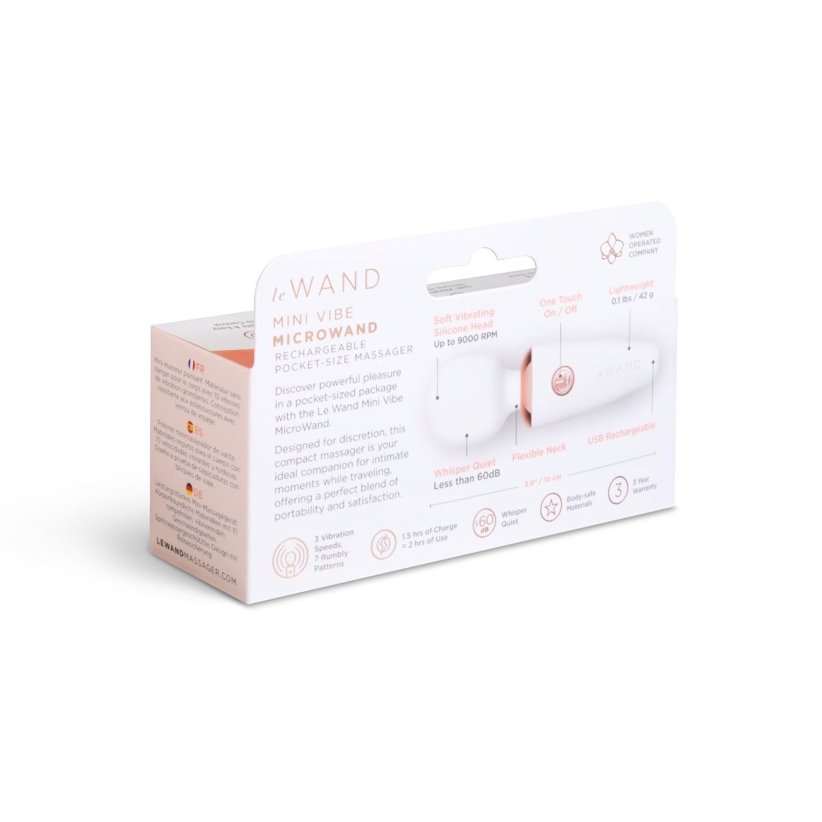 Le Wand - Mini Micro USB Rechargeable Body Wand Vibrator | Choice of 4 Colours Le Wand - For Me To Love