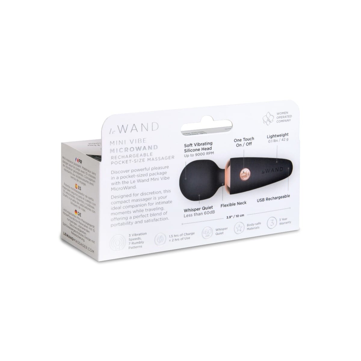 Le Wand - Mini Micro USB Rechargeable Body Wand Vibrator | Choice of 4 Colours Le Wand - For Me To Love